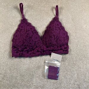 Momanda Nursing Bra Lace NWT Purple 32D Adjustable